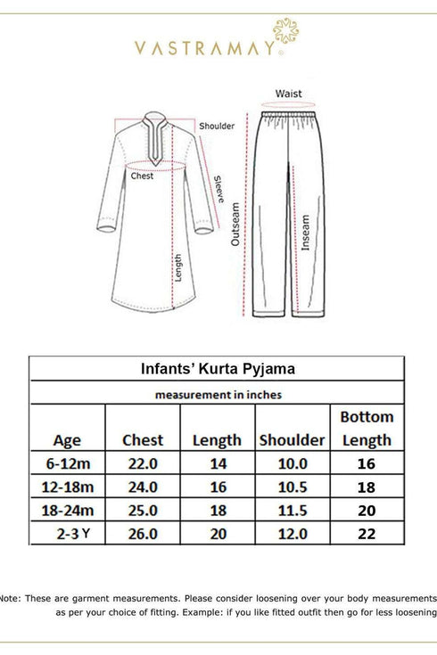 VASTRAMAY SISHU Boys' Red Bandhni Kurta And Patiala Set