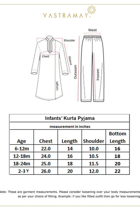 VASTRAMAY SISHU Boys' Red Patola Print Festive Kurta Pyjama Set