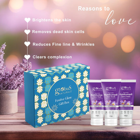 Globus Naturals Kumkumadi Brightening Skincare Gift Box