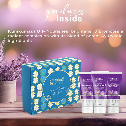 Globus Naturals Kumkumadi Brightening Skincare Gift Box