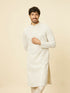 Manyavar Pista Green Chikankari Embroidered Sequin Kurta Set
