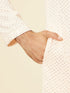 Manyavar Peach Pearl Chikankari Kurta Set