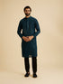Manyavar Teal Blue Elegance Kurta Pajama
