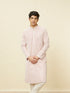 Manyavar Purple Chikankari Kurta Set
