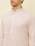 Manyavar Purple Chikankari Kurta Set