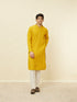 Manyavar Mustard Yellow Chikankari Kurta Set