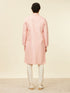 Manyavar Coral Pink Buta Patterned Kurta Set
