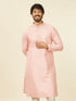 Manyavar Coral Pink Buta Patterned Kurta Set