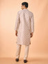 Manyavar Regal Cream Brocade Kurta Pajama