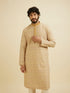 Manyavar Fawn Chikankari Kurta Set