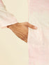 Manyavar Coral Pink Ikat Printed Kurta Set
