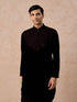 Manyavar Velvety Dark Blue Elegance Kurta Patiala