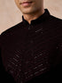 Manyavar Velvety Dark Blue Elegance Kurta Patiala