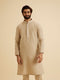 Manyavar Enthralling Beige Kurta Pajama