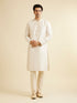 Manyavar Cream Pink Kurta Set with Diamond Buta Motifs
