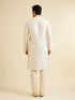 Manyavar Cream Pink Kurta Set with Diamond Buta Motifs