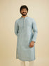 Manyavar Green Printed Kurta Pajama Set