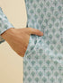 Manyavar Green Printed Kurta Pajama Set