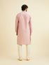 Manyavar Dusty Pink Lattice Patterned Kurta Set