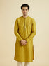 Manyavar Mehndi Green Elegance Kurta Pyjama