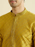 Manyavar Mehndi Green Elegance Kurta Pyjama