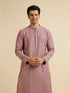 Manyavar Dusty Pink Jaal Sequinned Kurta Set