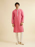 Manyavar Rani Pink Buta Embroidered Kurta Set
