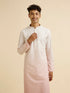 Manyavar Pink Ombre Dyed Chikankari Kurta Set
