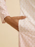 Manyavar Pink Ombre Dyed Chikankari Kurta Set