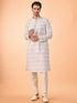 Manyavar Elegant Warm Cream Kurta Pajama