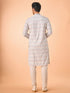 Manyavar Elegant Warm Cream Kurta Pajama