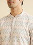 Manyavar Warm White Chikankari Inspired Sequinned Kurta Set
