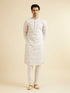 Manyavar Warm White Chikankari Inspired Sequinned Kurta Set