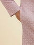 Manyavar Lilac Jaal Patterned Sequined Kurta Set