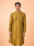 Manyavar Mehndi Green Lustrous Kurta Pajama