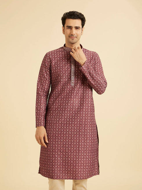 Manyavar Rustic Splendour Kurta Pajama