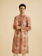 Manyavar Fawn Splendor Kurta Pajama