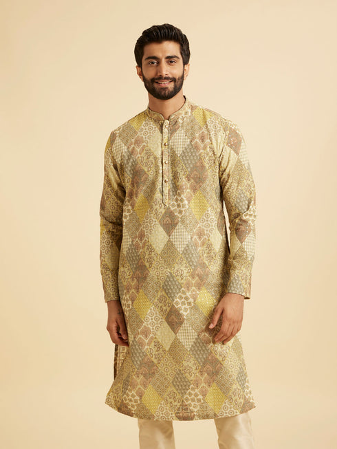 Manyavar Emerald Elegance Kurta Pajama