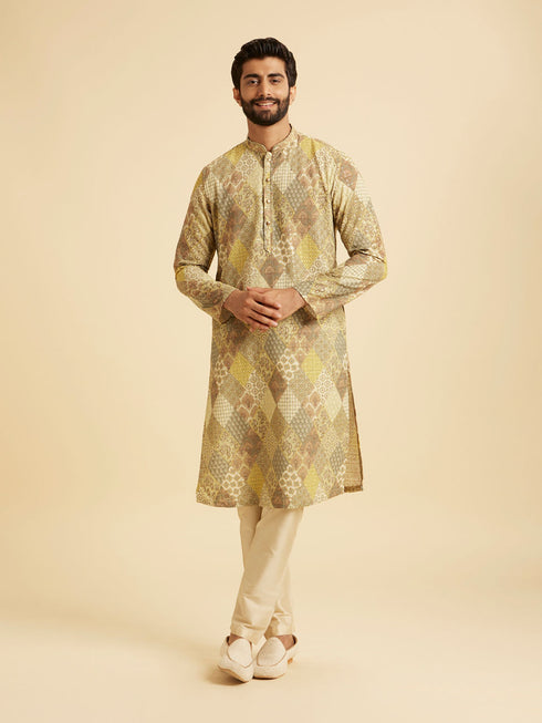 Manyavar Emerald Elegance Kurta Pajama