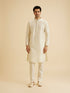 Manyavar Cream Elegance Kurta Pajama