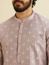 Manyavar Soft Lilac Buta Patterned Kurta Set