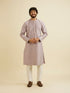Manyavar Soft Lilac Buta Patterned Kurta Set