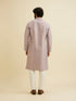 Manyavar Soft Lilac Buta Patterned Kurta Set