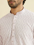 Manyavar Festive Pink Cotton Kurta Pajama