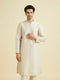 Manyavar Beige Festivity Kurta Pajama