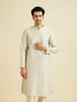 Manyavar Beige Festivity Kurta Pajama