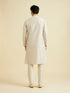 Manyavar Beige Festivity Kurta Pajama
