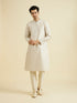 Manyavar Beige Festivity Kurta Pajama