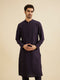 Manyavar Indigo Blue Sequinned Kurta Set