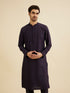 Manyavar Indigo Blue Sequinned Kurta Set